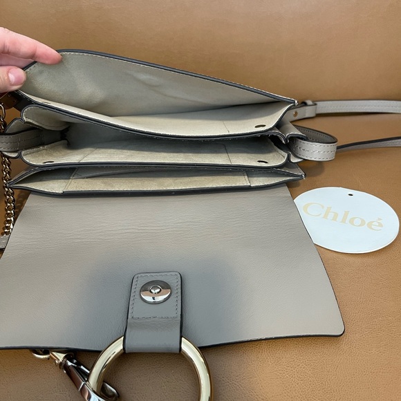 Chloe Faye Shoulder Bag Leather And Suede - Picture 6 of 8